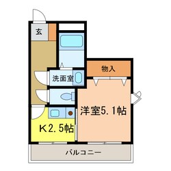 ヴィラ　ナカヤマの物件間取画像